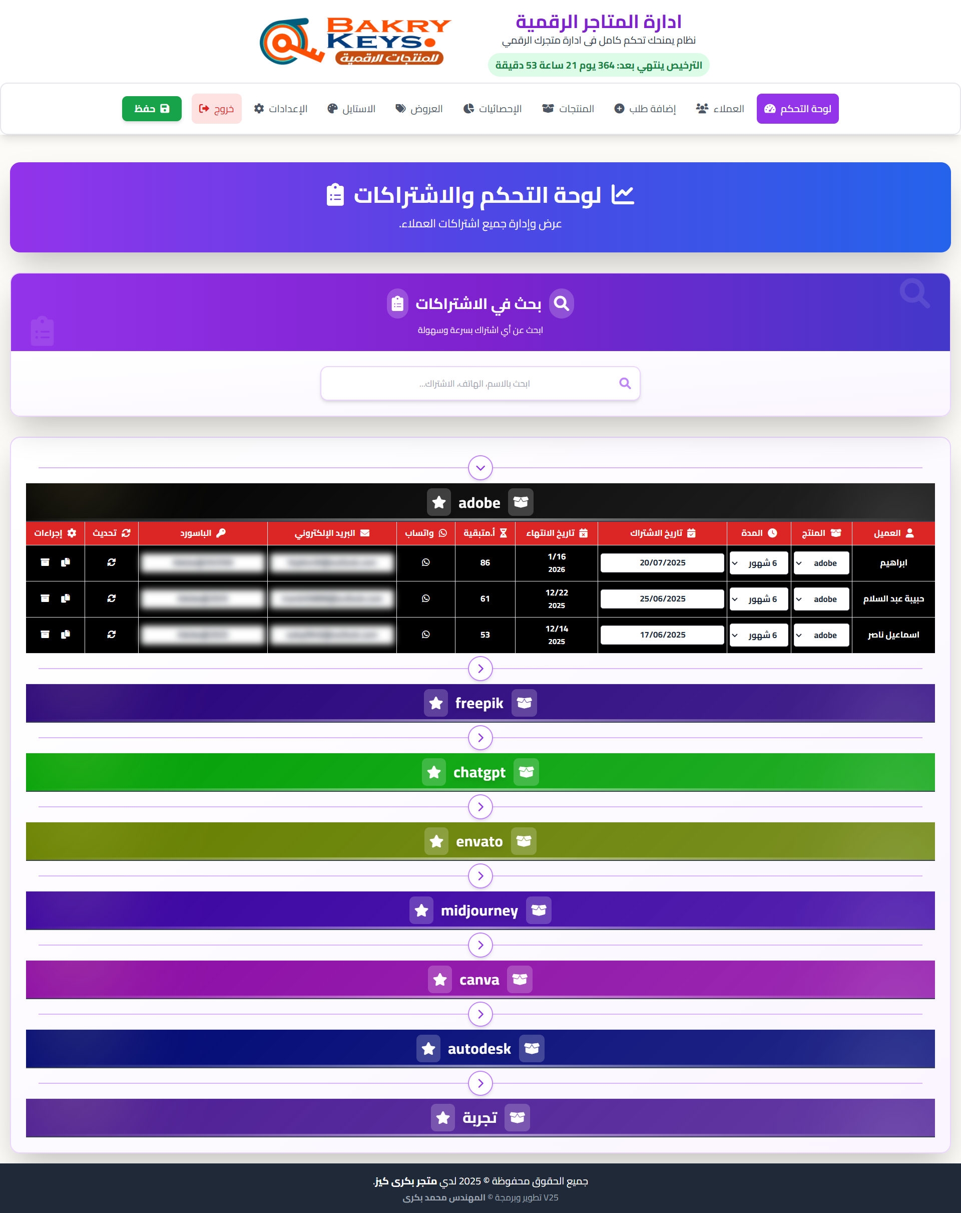 نظام إدارة عملاء المتاجر الرقمية